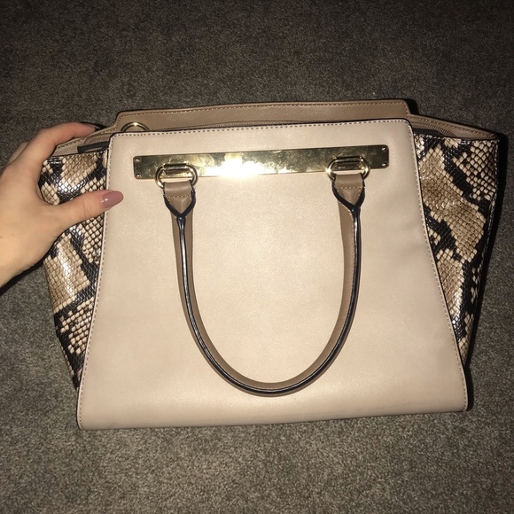 Tan and snakeskin purse - Picture 2 of 4